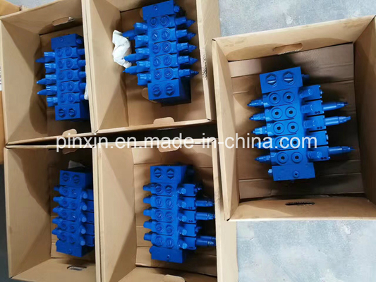 Valve de commande hydraulique à plusieurs unités pour excavatrice à double place personnalisable