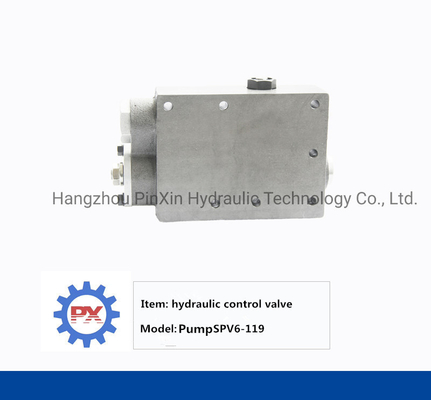 Valve de commande hydraulique manuelle pour pompe hydraulique Spv6-119 et pièces détachées en fonte