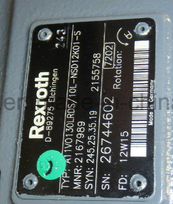 Pompes à piston hydraulique de la série A11vlo130rds pour forage rotatif avec A4VG28-B