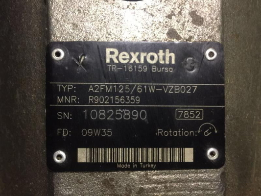 Conception du moteur à piston hydraulique A2FM107 pour pompe à moteur hydraulique 61W-VZB020