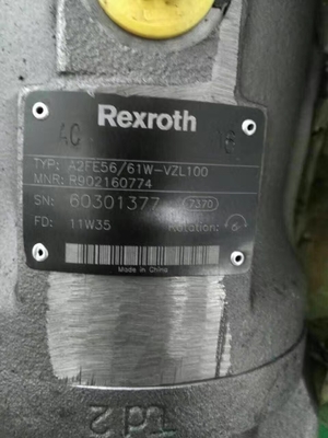 Moteur à piston hydraulique à huile de la série A2fe63 pour excavatrice facile à installer