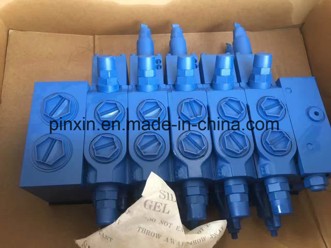 Valve de commande hydraulique à plusieurs unités pour excavatrice à double place personnalisable