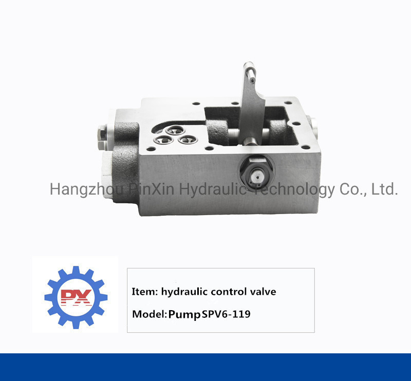 Valve de commande hydraulique manuelle pour pompe hydraulique Spv6-119 et pièces détachées en fonte