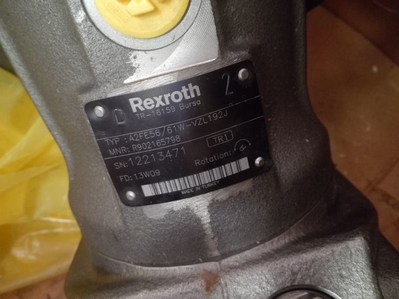 Moteur à piston hydraulique à huile de la série A2fe63 pour excavatrice facile à installer